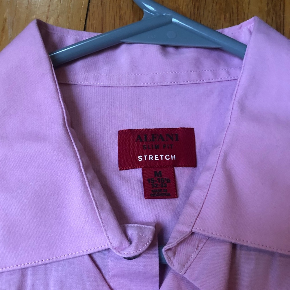 Alfani stretch purple dress shirt